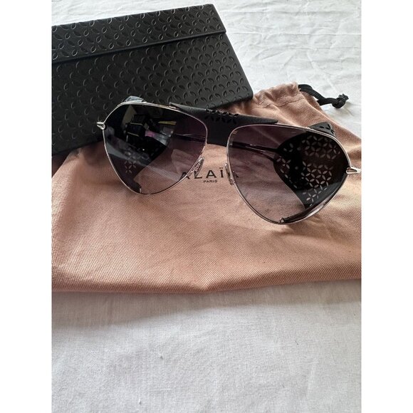 ALAIA Spoiler Pilot Sunglasses Silver main image 4